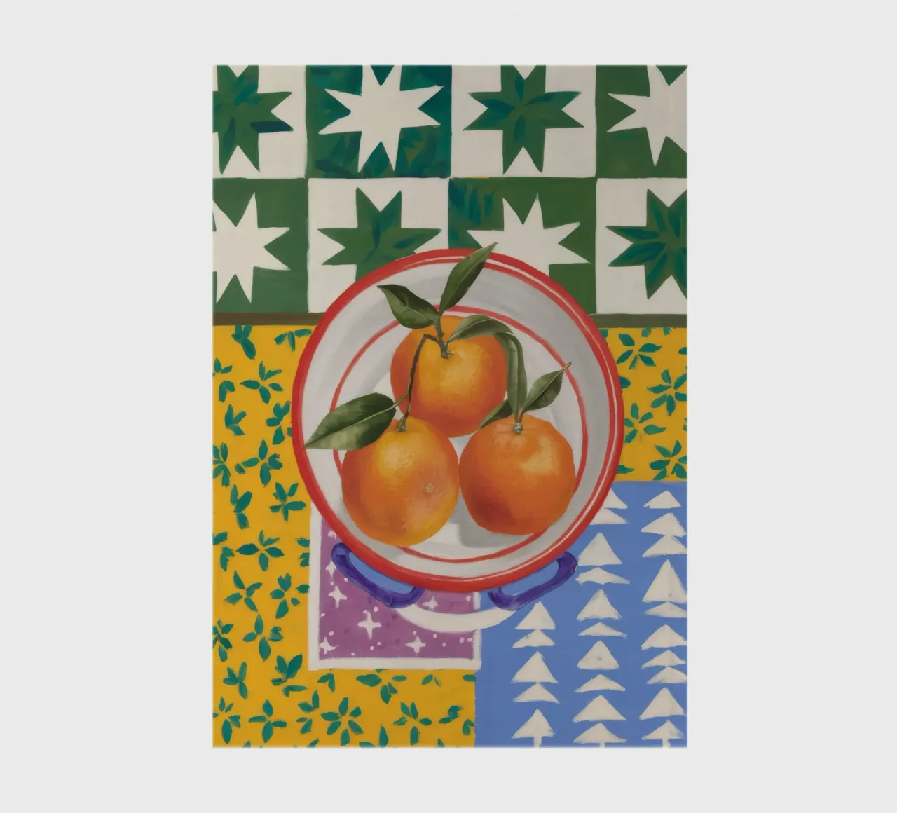 Mandarin Pattern Pop notebook by Aurora Muse
