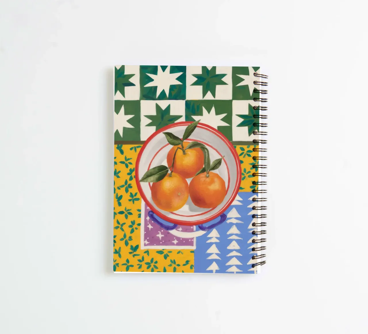 Mandarin Pattern Pop spiral notebook by Aurora Muse