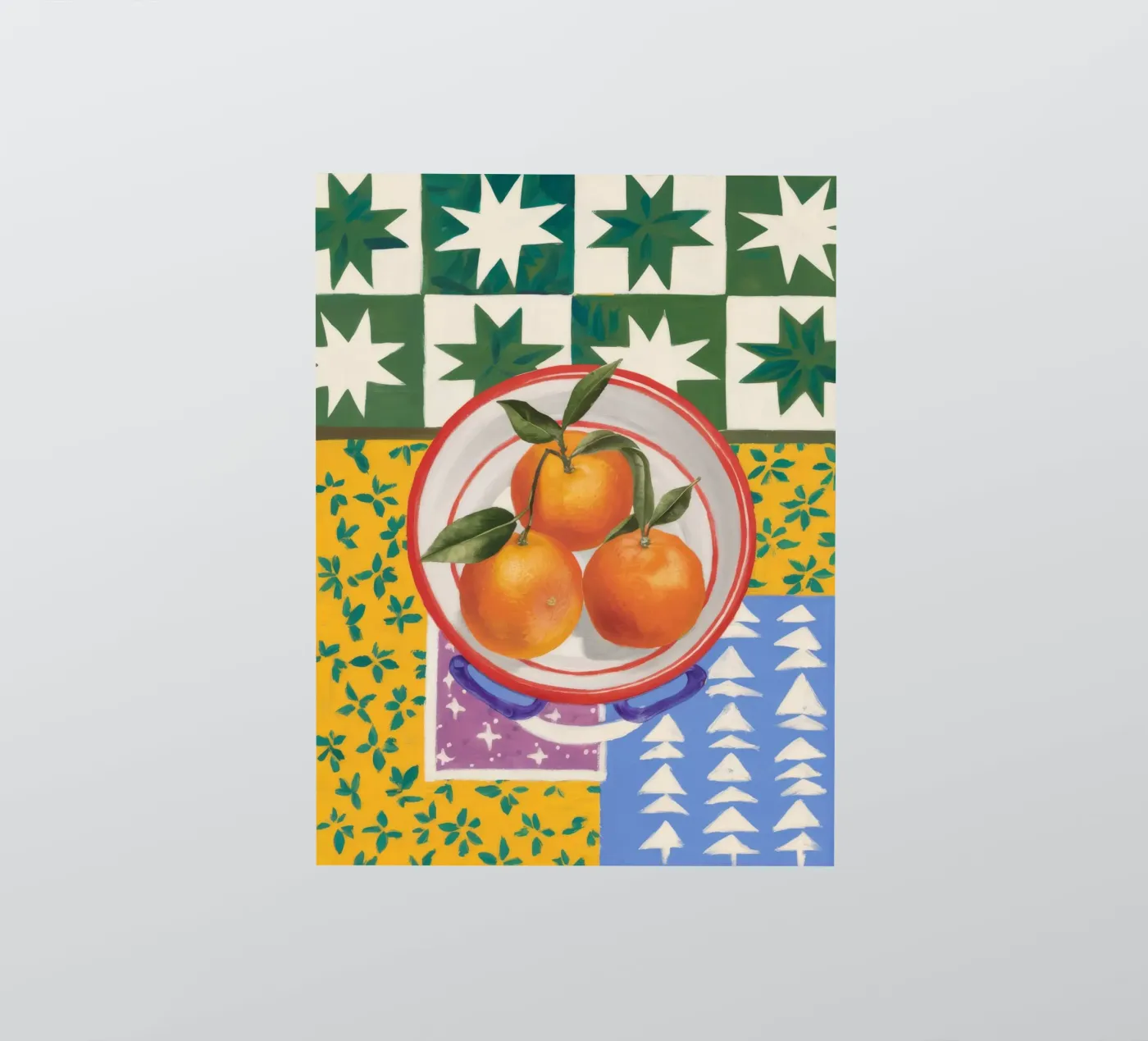 Mandarin Pattern Pop sticker by Aurora Muse