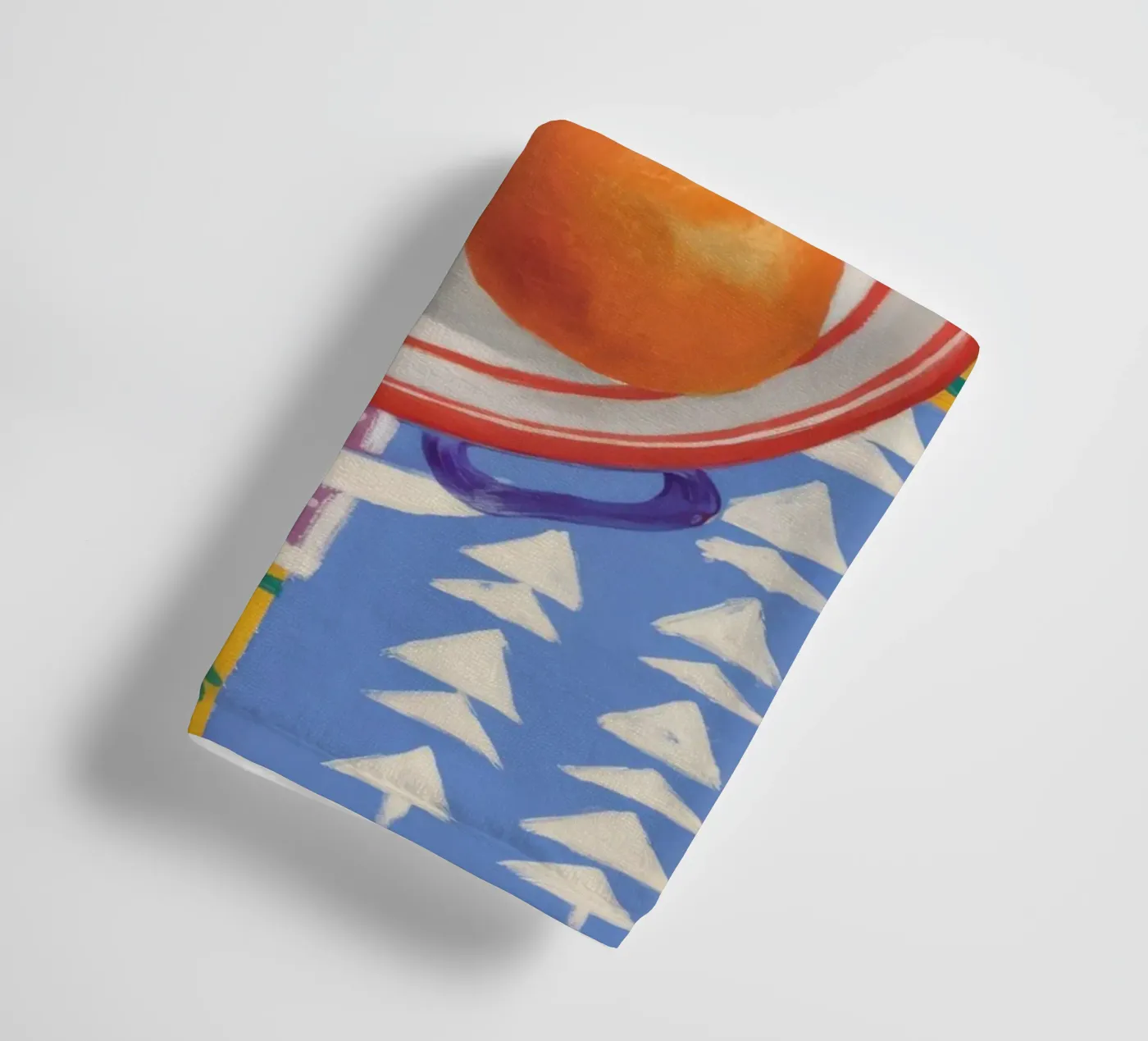 Mandarin Pattern Pop towel by Aurora Muse