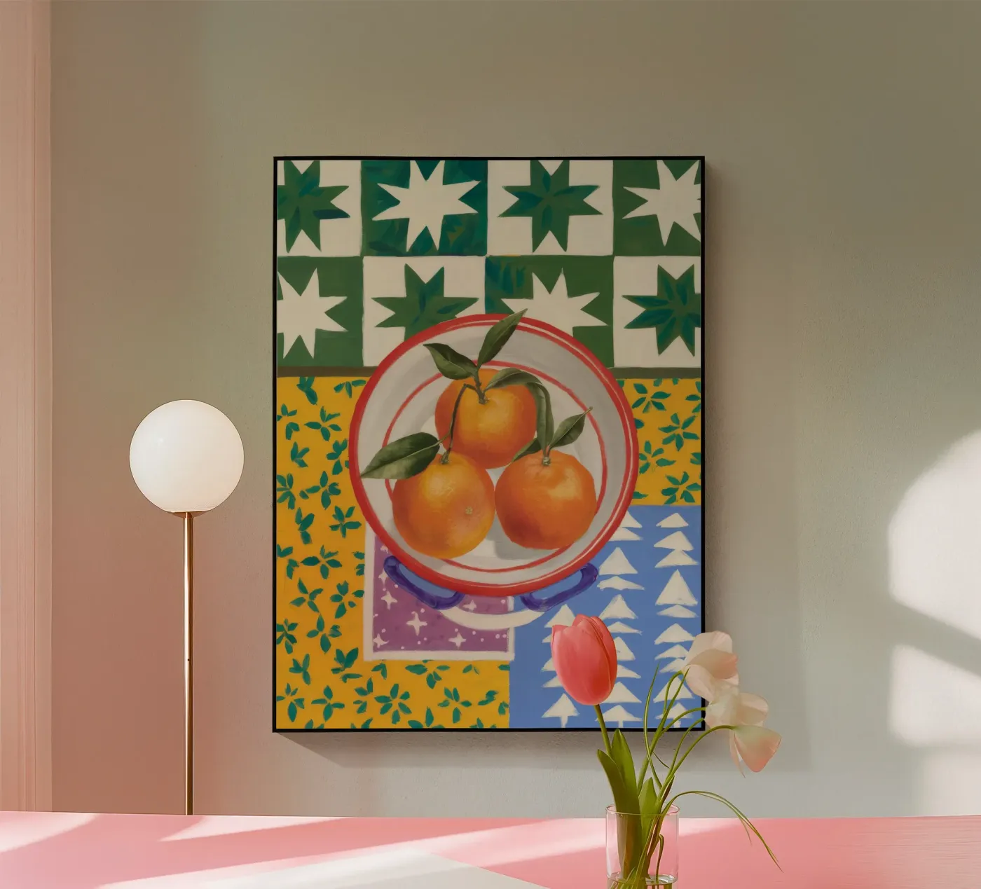 Mandarin Pattern Pop plexiglas de Aurora Muse