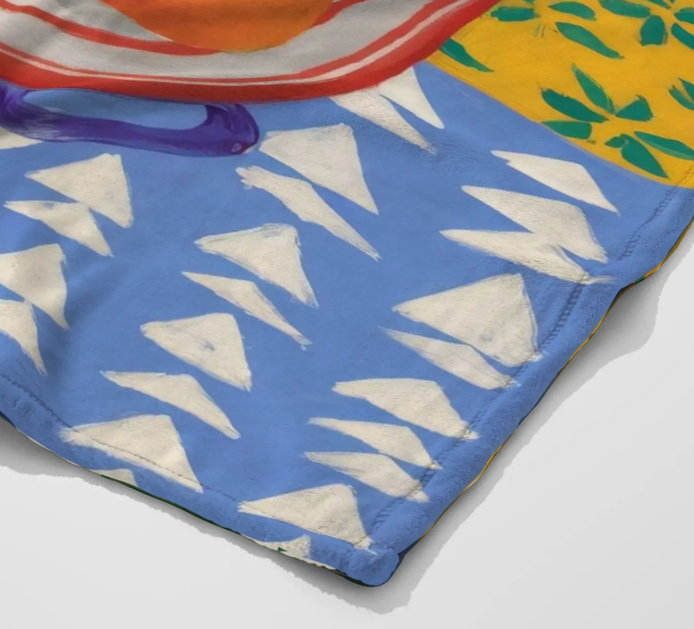 Pattern mandarino Pop coperta in pile da Aurora Muse