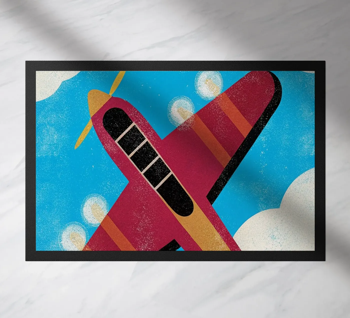 dragonfly airplane retro zerbino da ralliness