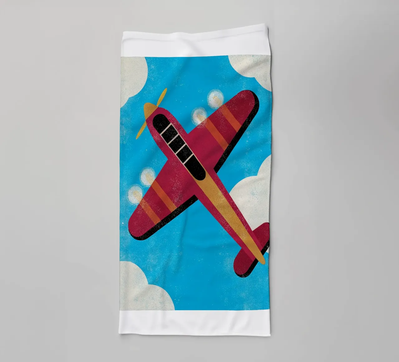 dragonfly airplane retro towel by ralliness
