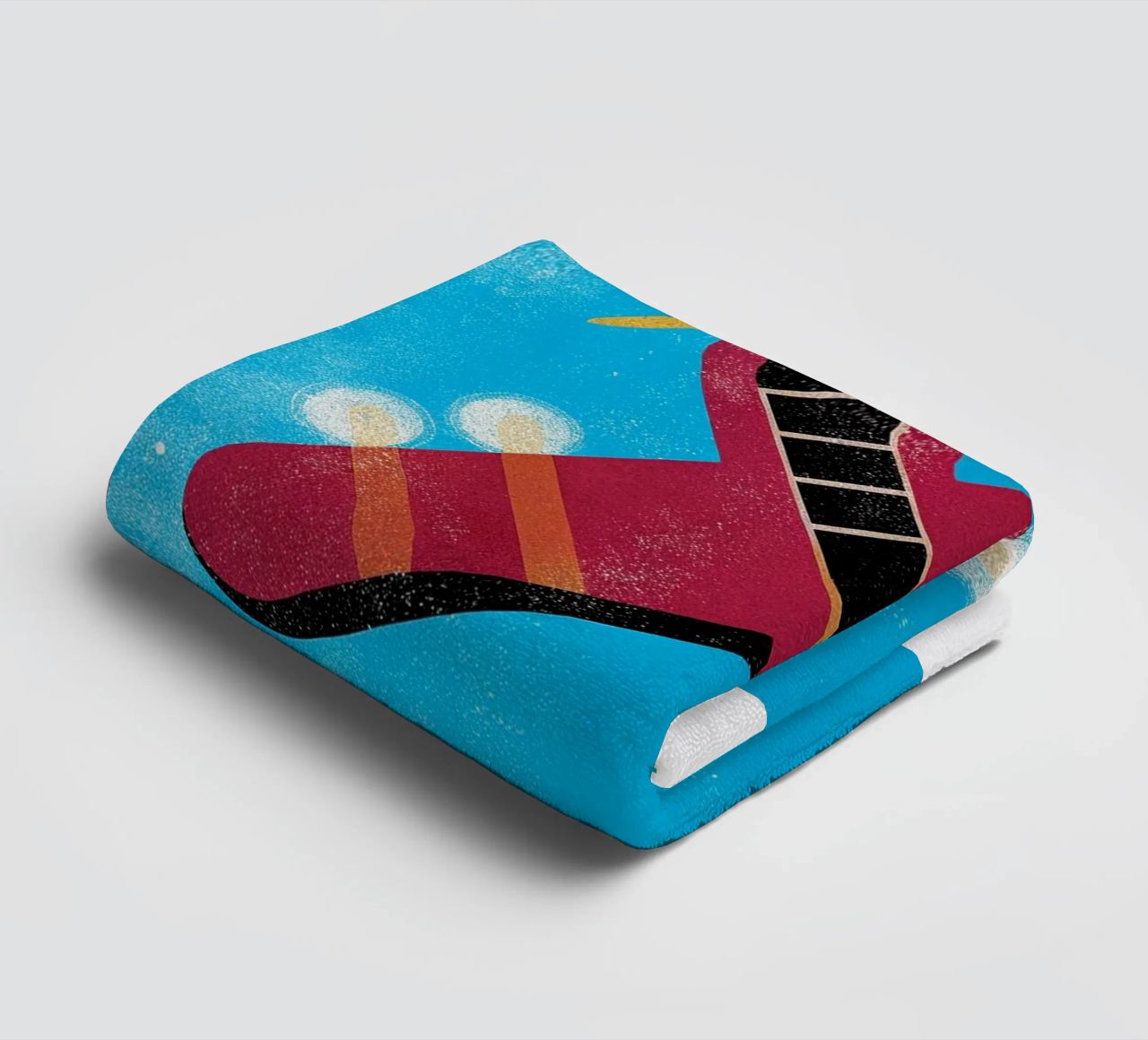 dragonfly airplane retro towel by ralliness