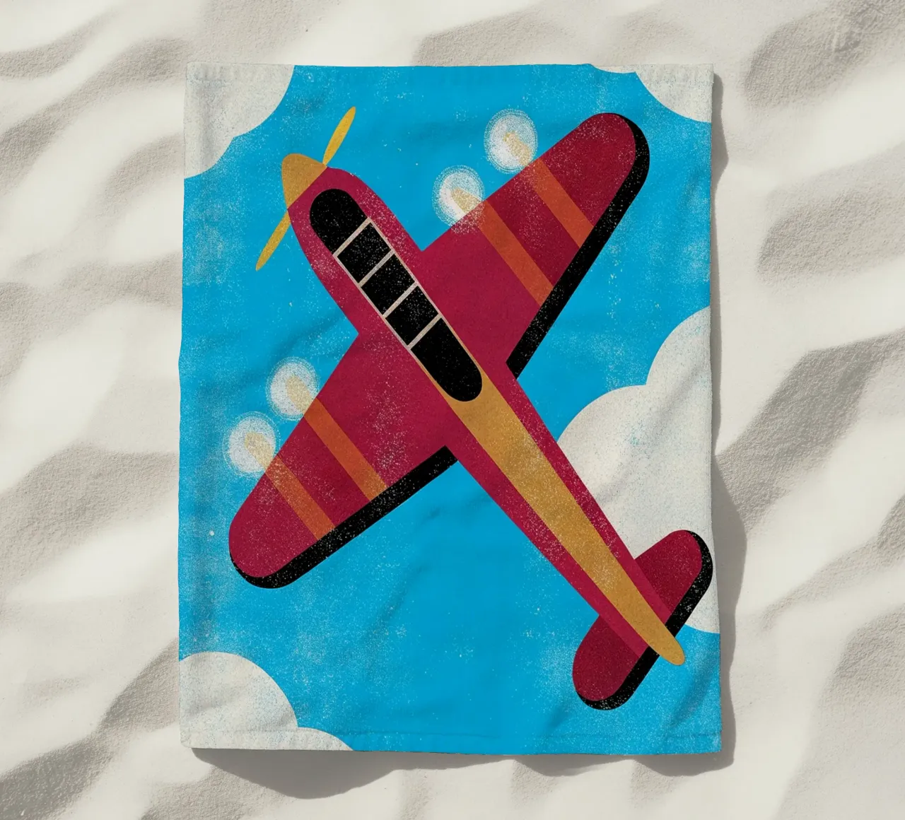 libellula aereo retrò telo mare da ralliness