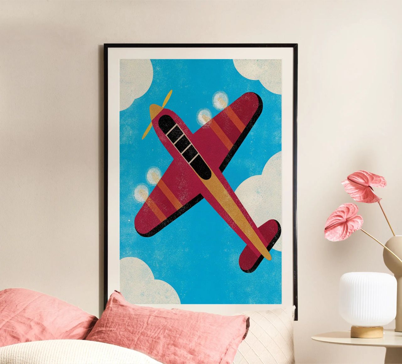 dragonfly airplane retro poster by ralliness