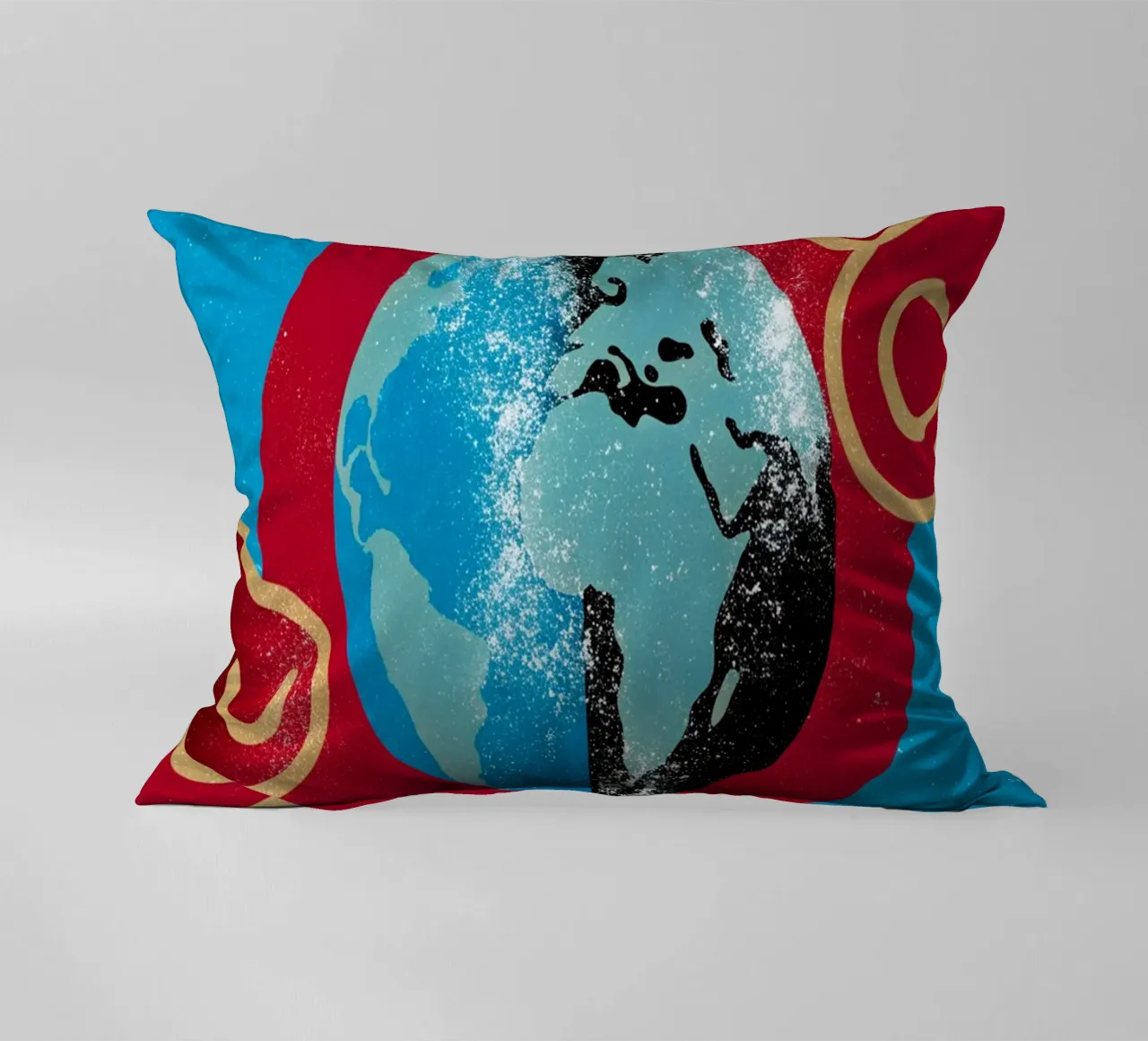 earth planets art decorative cushion by ralliness