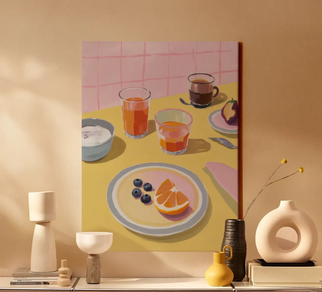 Soft Morning Spread canvas by Aurora Muse