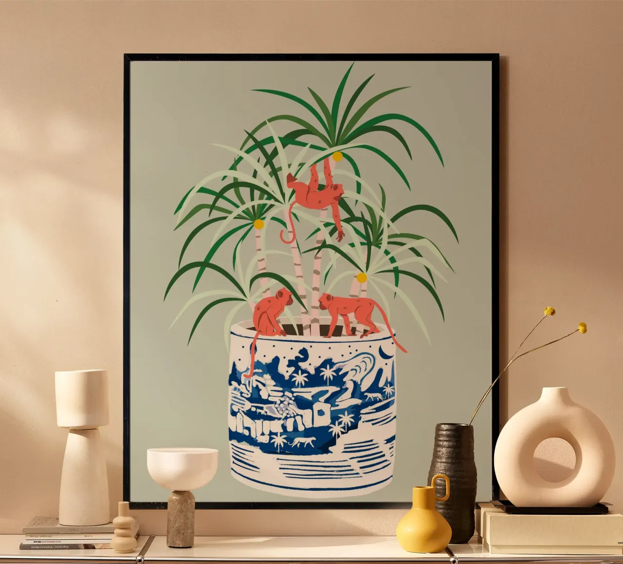 Bonsai tropicale poster con telaio in plastica da 83oranges