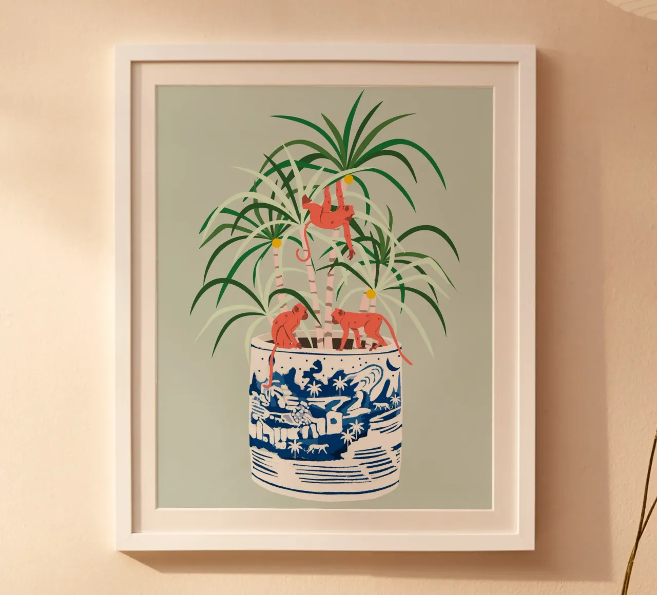 Bonsai tropicale poster con telaio in plastica da 83oranges