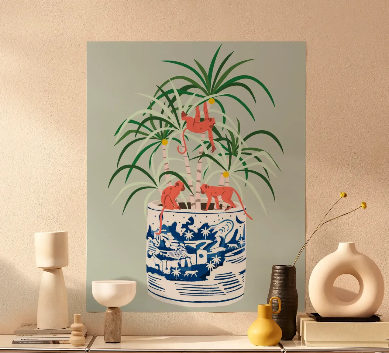Bonsai tropicale poster con telaio in plastica da 83oranges