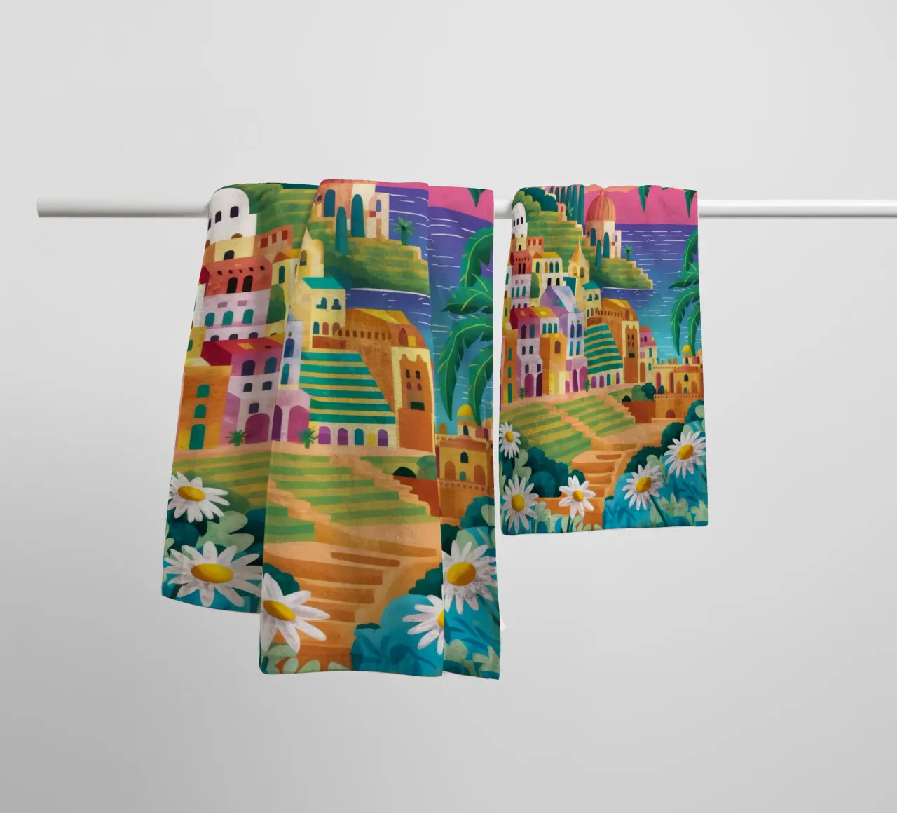 Daisy Dusk Seashore asciugamano da bagno da Jasper Rune