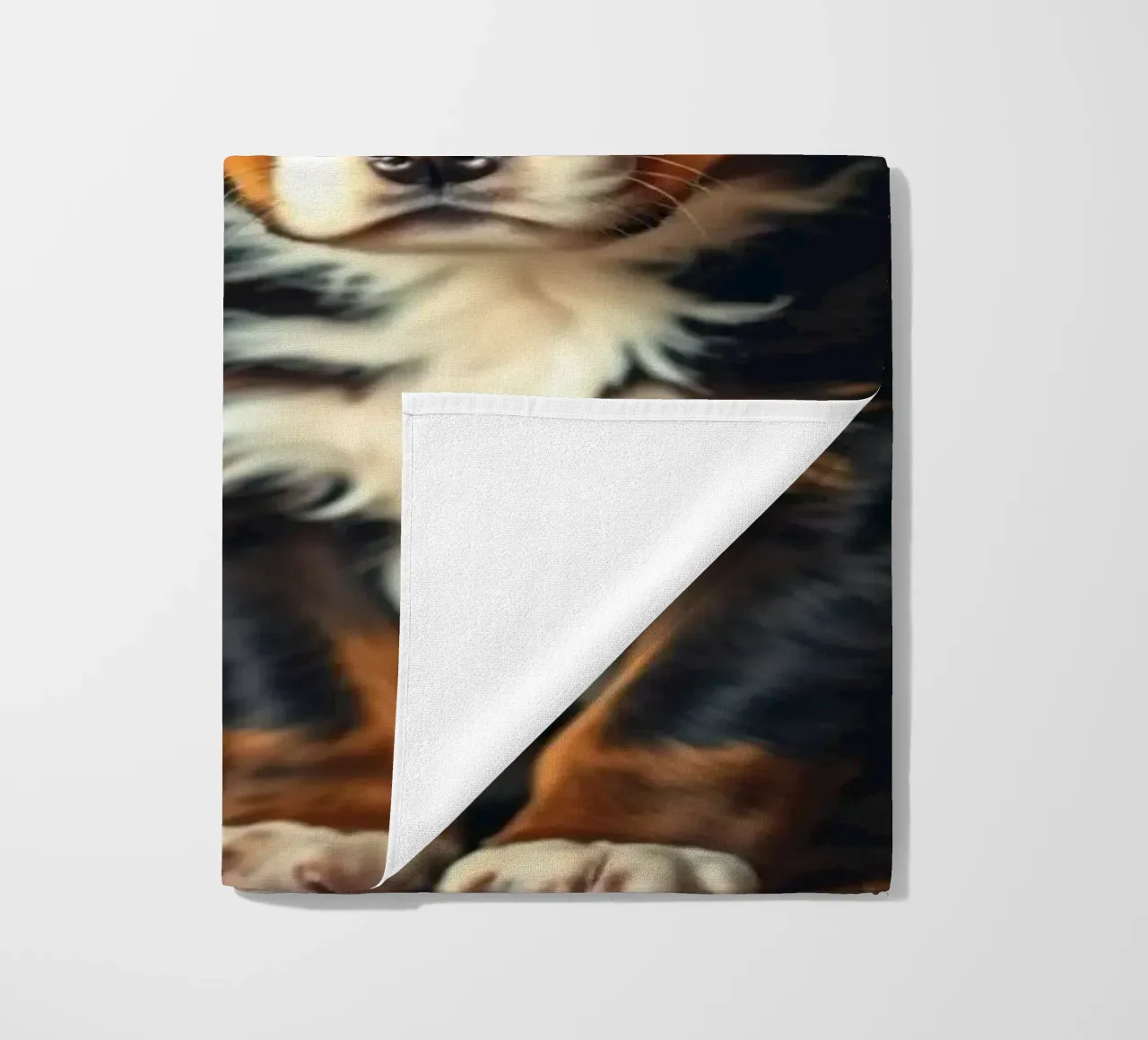 cute little puppies #93 beach towel by Yumis.Beargang.and.Me