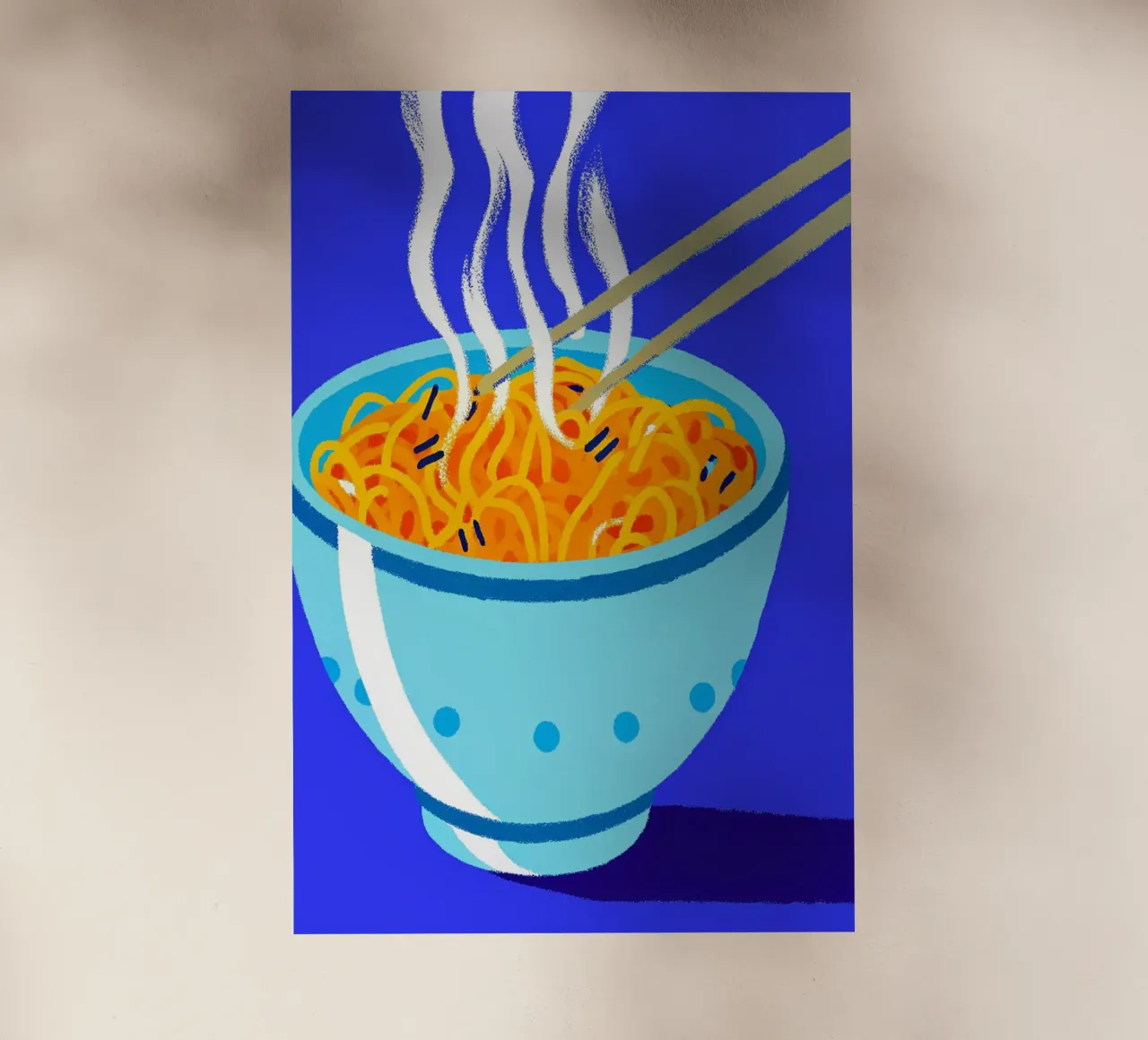 mangiare spaghetti pellicola backlit da ralliness