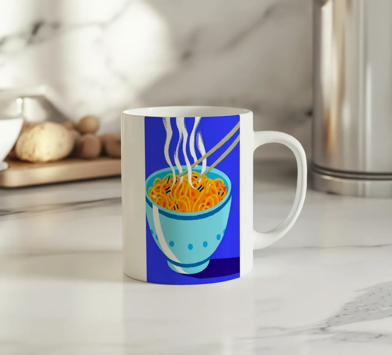 mangiare spaghetti tazza in ceramica da ralliness