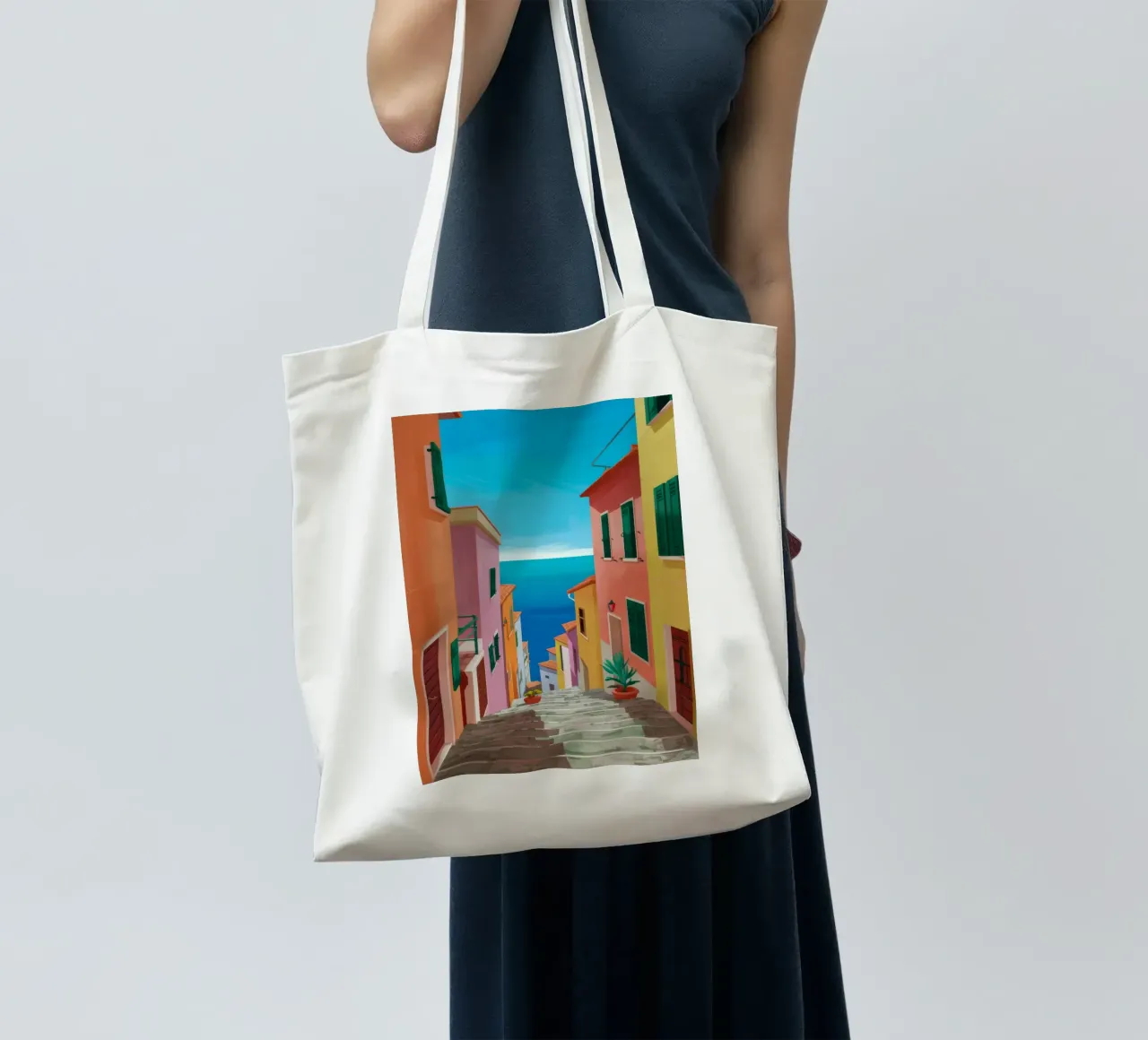 Shadowed Steps Seaview tote bag by Jasper Rune