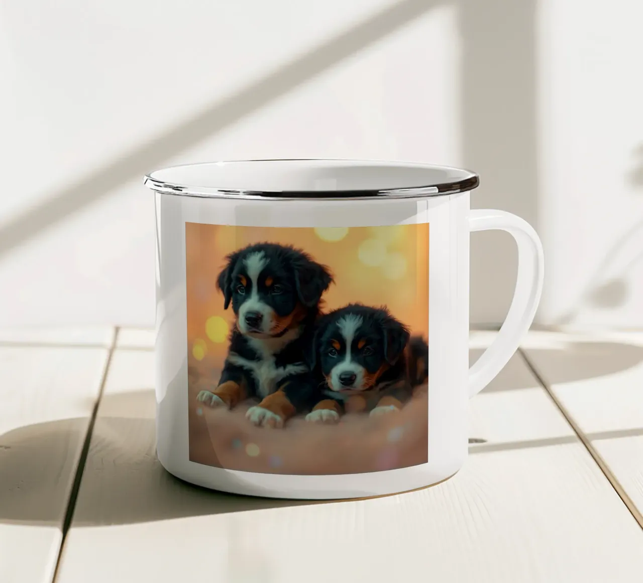 cuccioli carini #94 tazza in smalto da Yumis.Beargang.and.Me