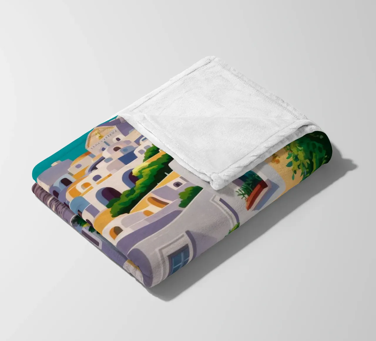 Arched Village Entry fleece blanket by Jasper Rune