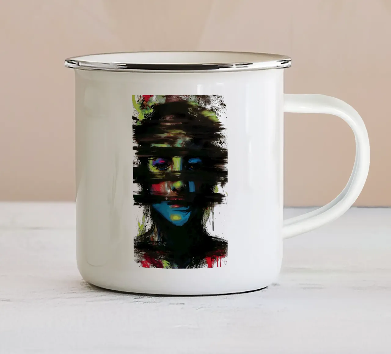 Strati nascosti tazza in smalto da KUNSTstück
