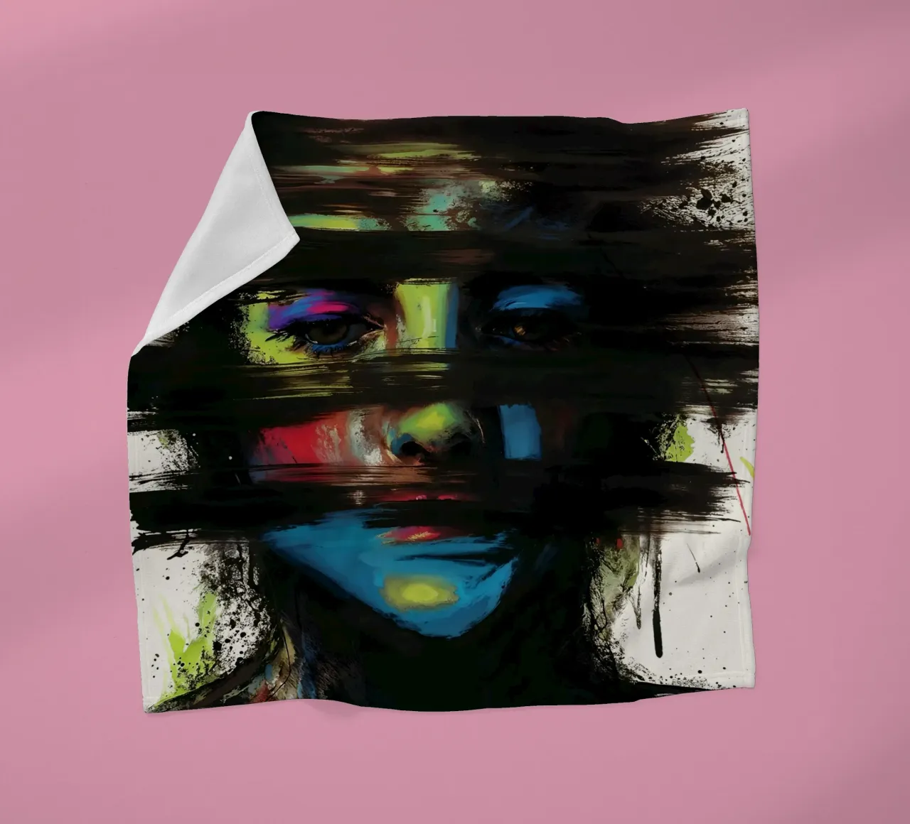 Hidden Layers fleece blanket by KUNSTstück