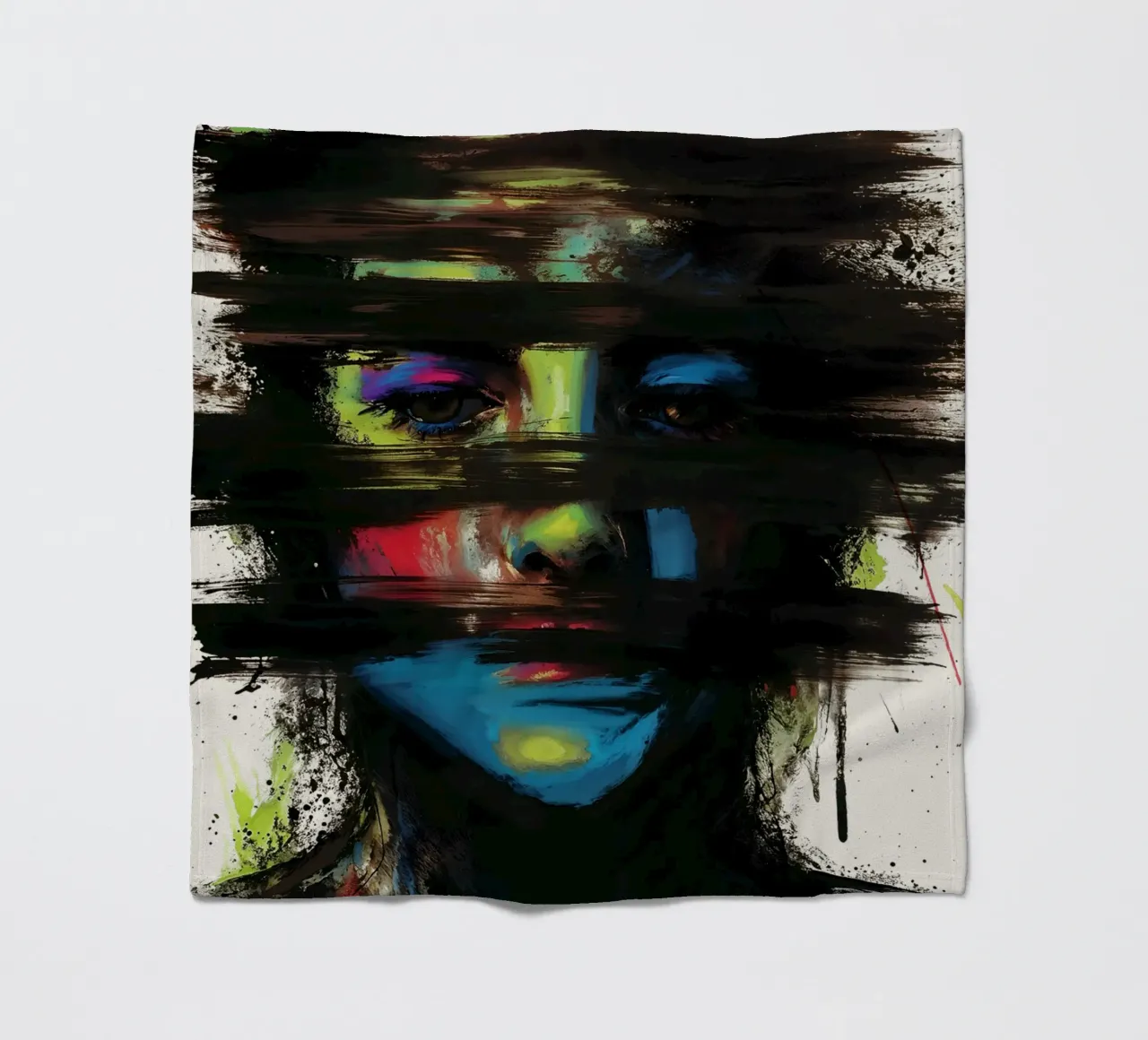 Hidden Layers fleece blanket by KUNSTstück