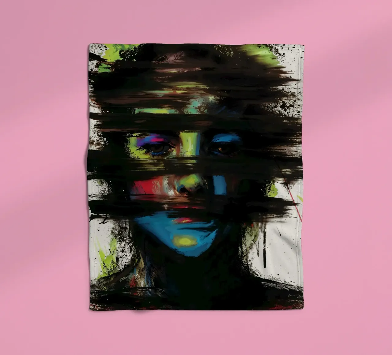 Hidden Layers fleece blanket by KUNSTstück