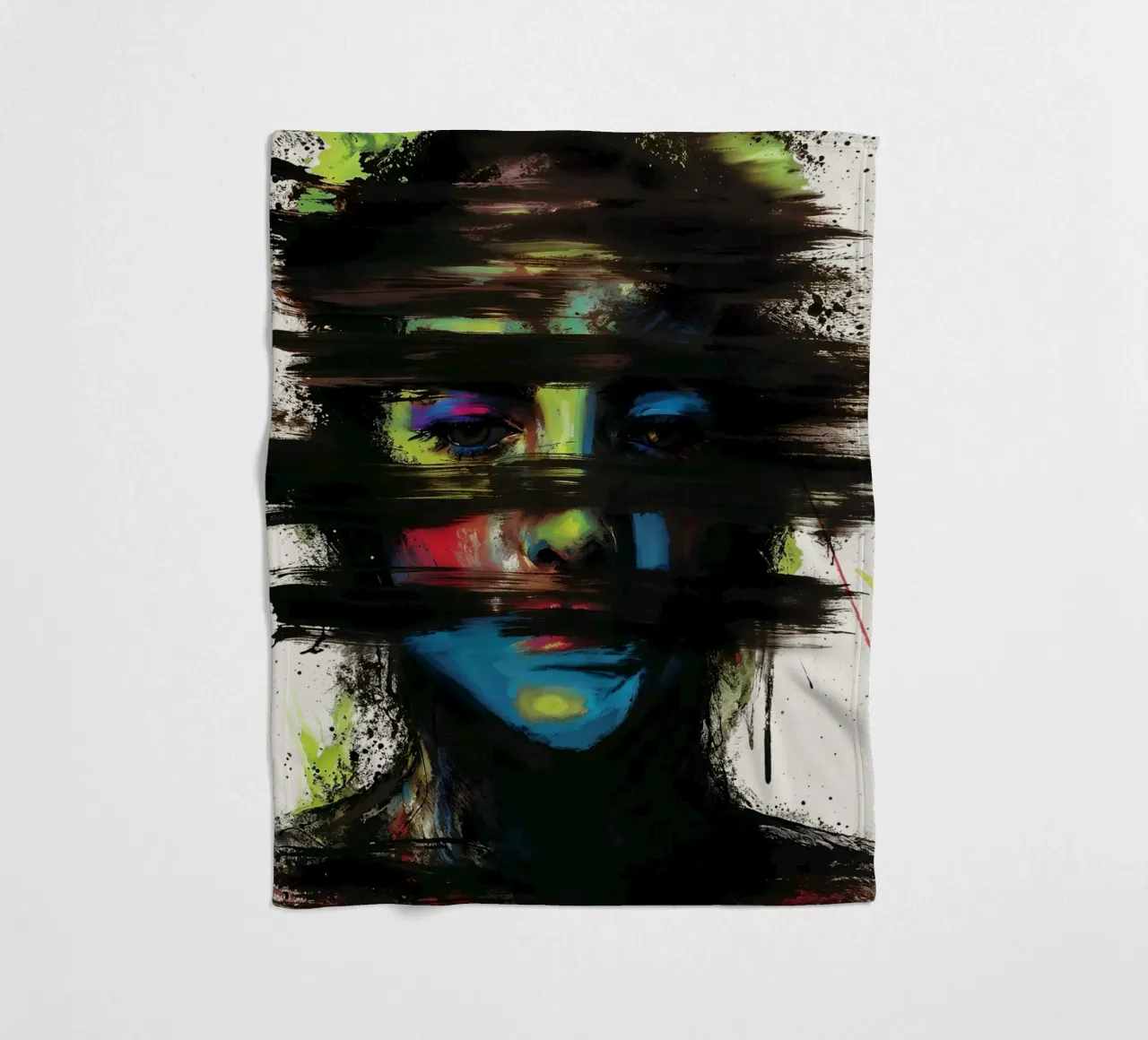 Hidden Layers fleece blanket by KUNSTstück