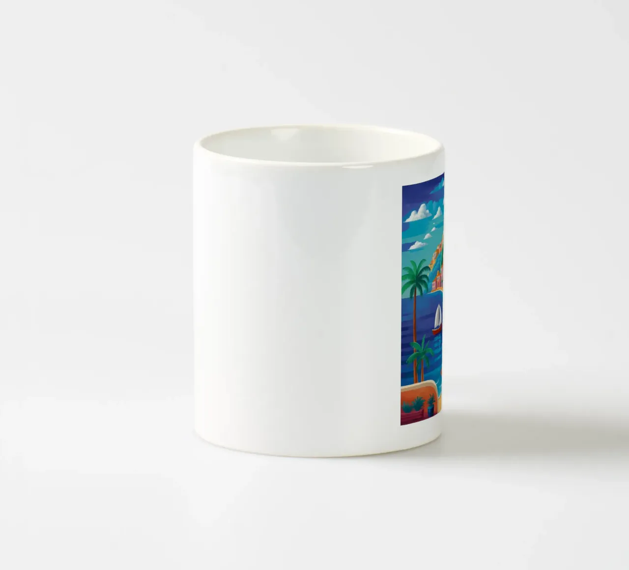 Idilliaca città balneare tazza in ceramica da Jasper Rune