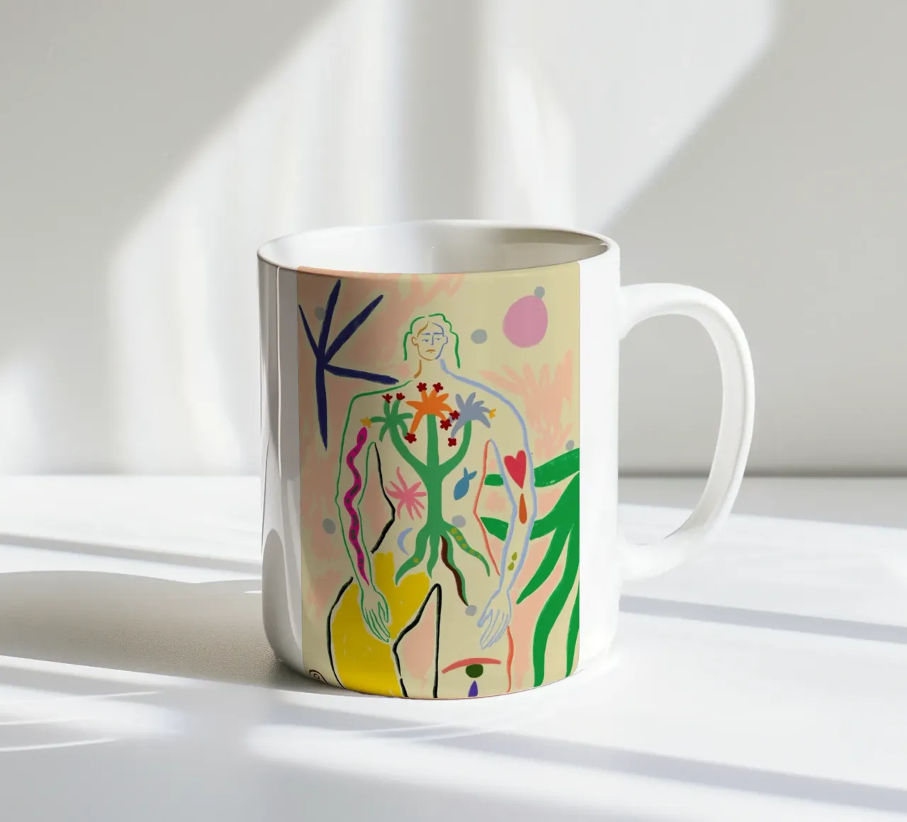 Inner Growth tazza in ceramica da Sandra Poliakov