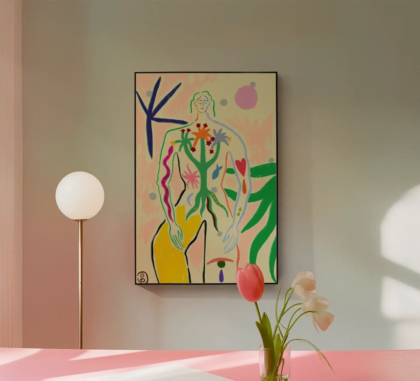 Inner Growth acrylic glass by Sandra Poliakov