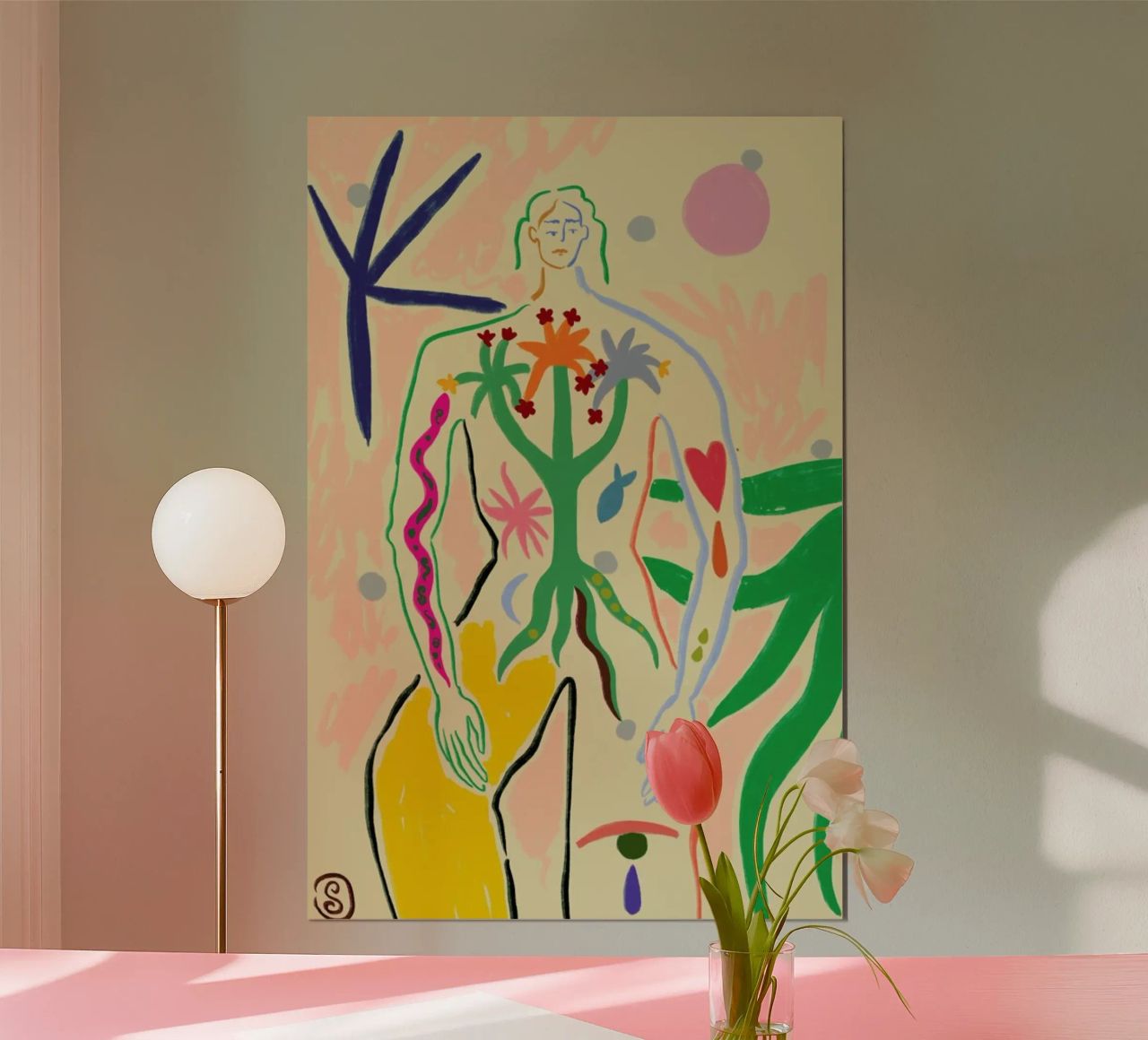 Inner Growth poster van Sandra Poliakov