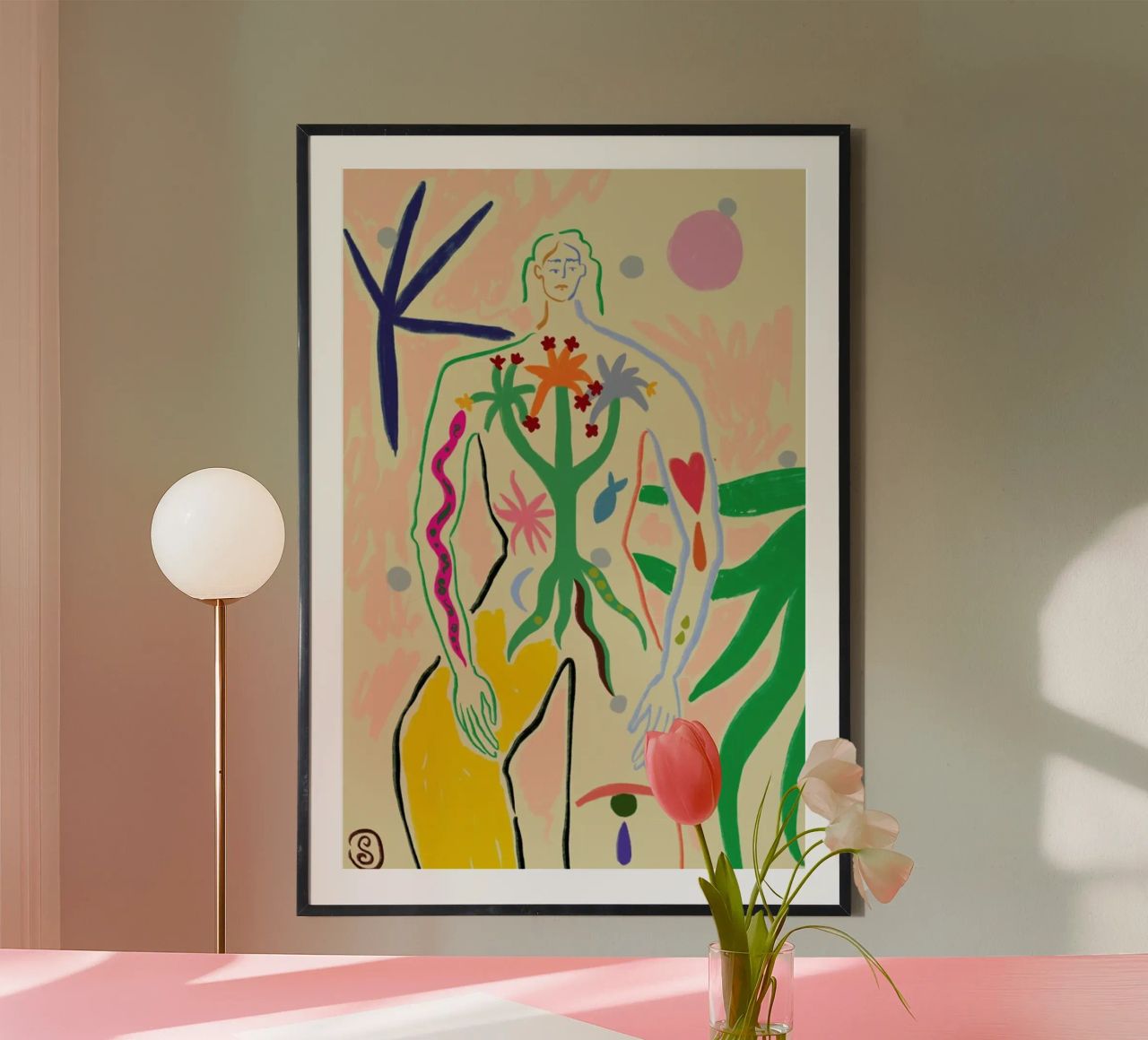 Inner Growth poster van Sandra Poliakov