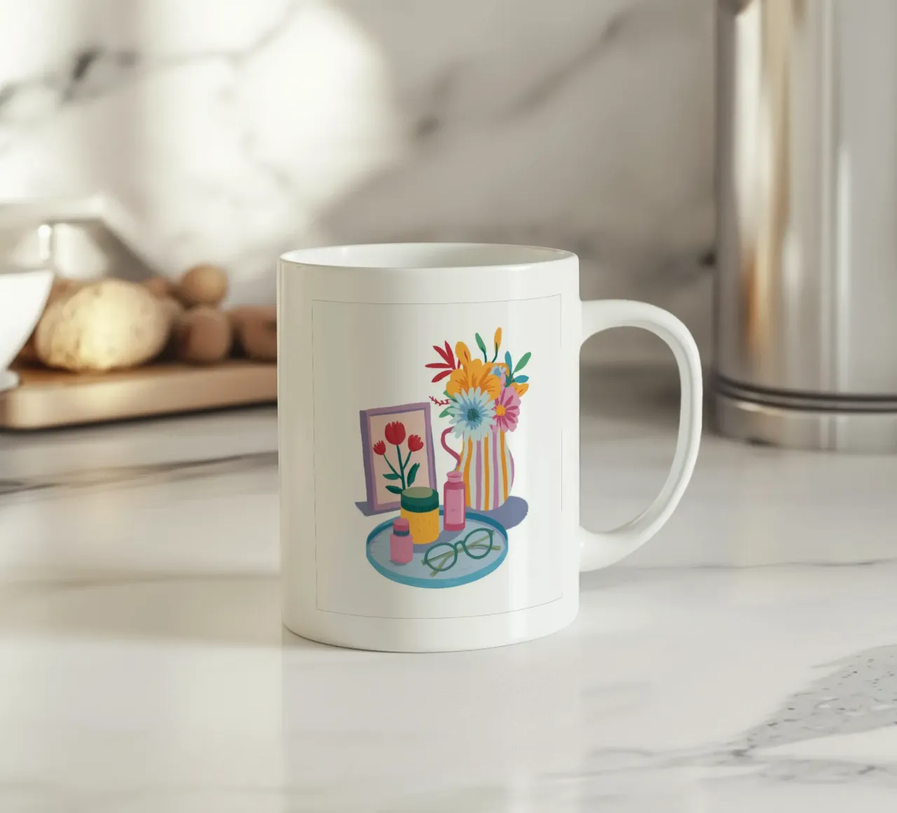Fiori da scrivania Ancora tazza in ceramica da Aurora Muse