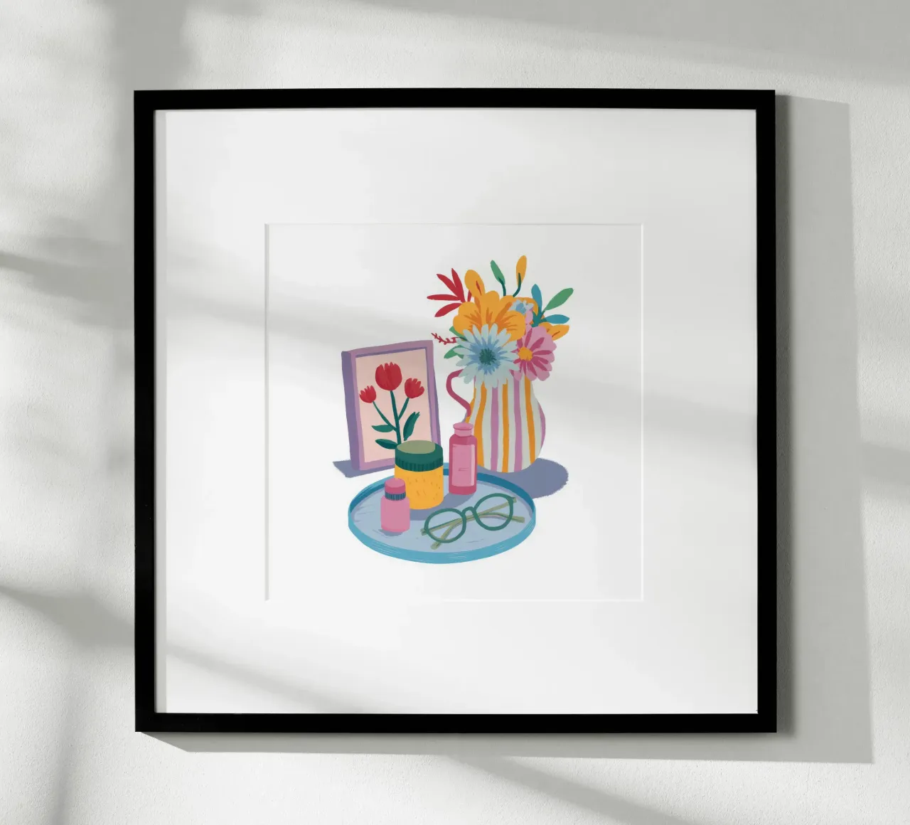 Fiori da scrivania Ancora poster con telaio in plastica da Aurora Muse