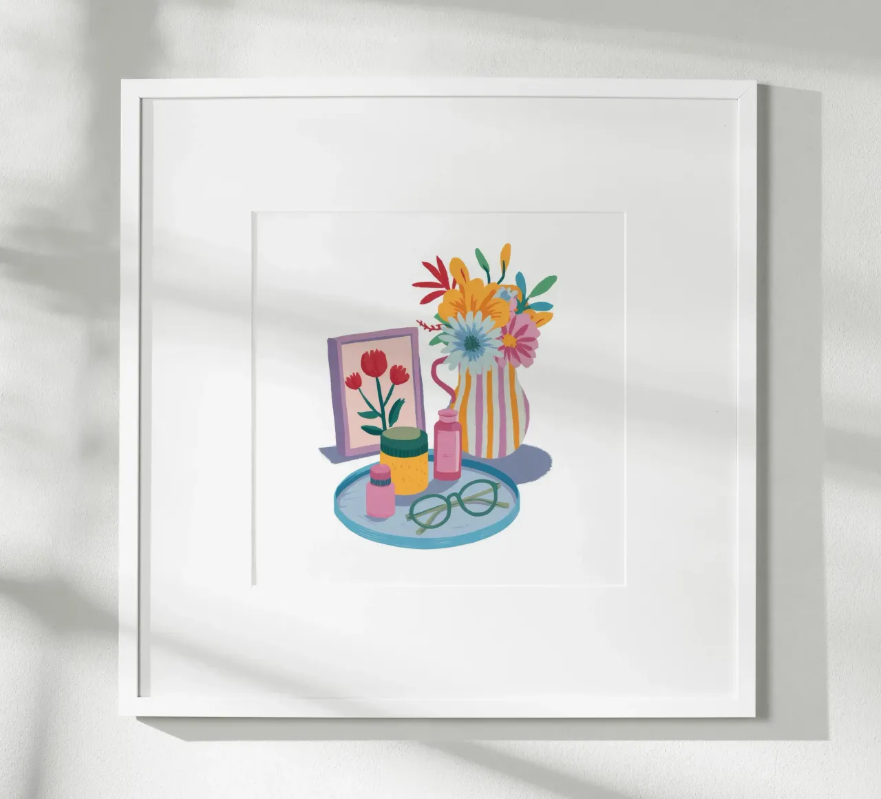 Fiori da scrivania Ancora poster con telaio in plastica da Aurora Muse