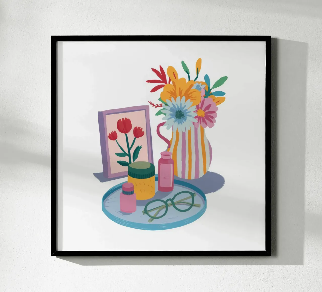 Fiori da scrivania Ancora poster con telaio in plastica da Aurora Muse
