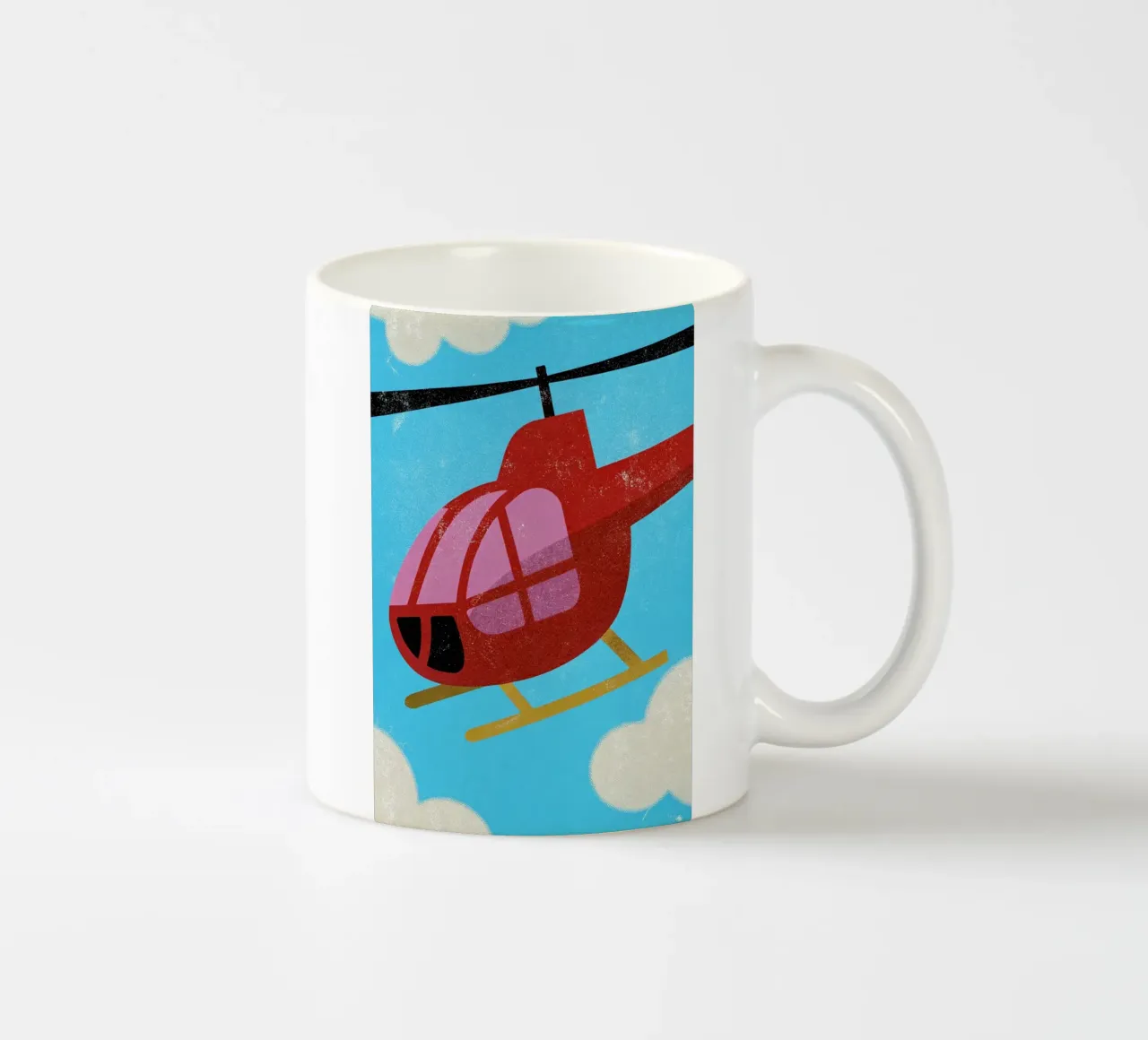elicottero retro art tazza in ceramica da ralliness