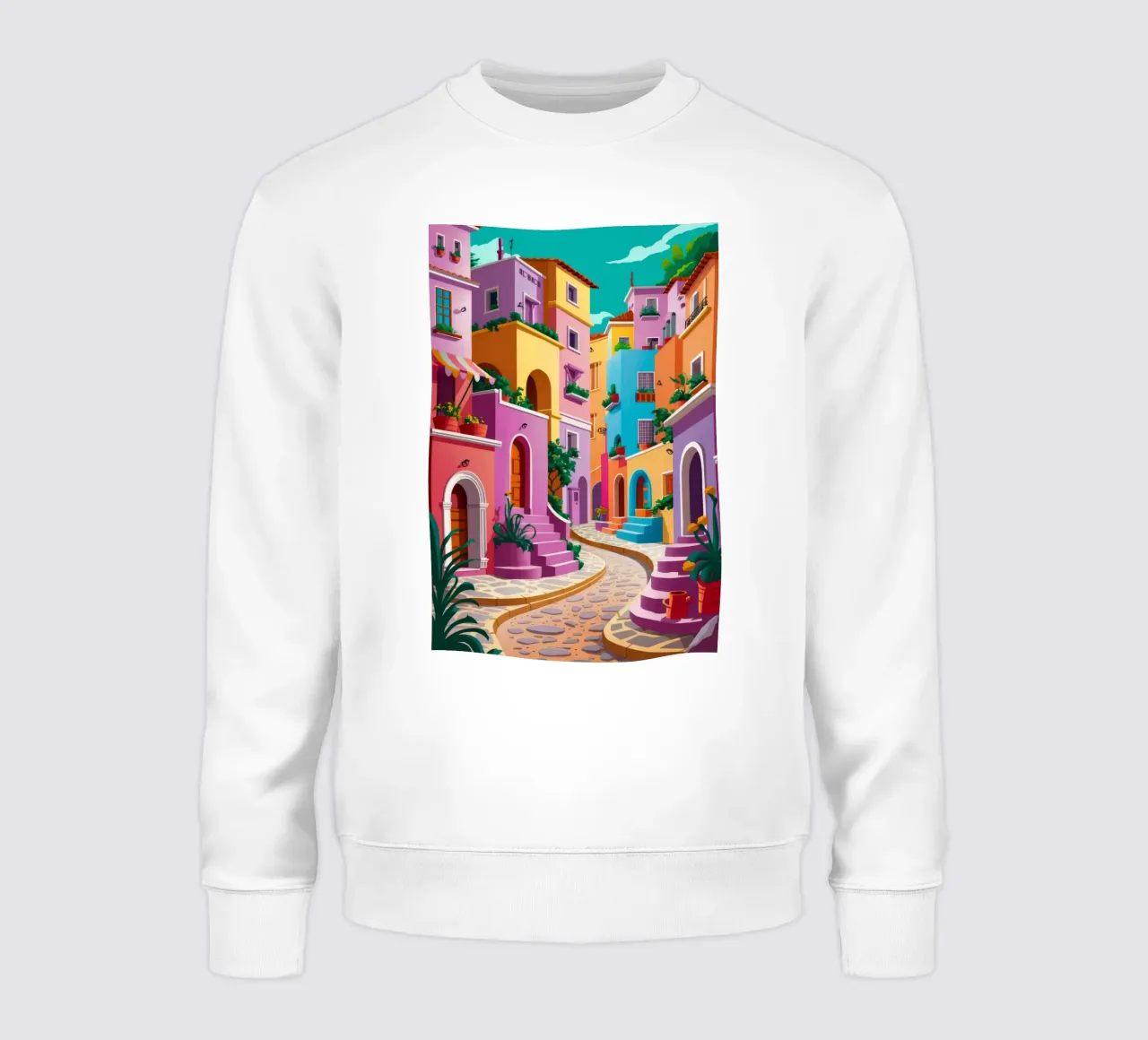 Lebendiges Stadtleben Sweatshirt von Jasper Rune