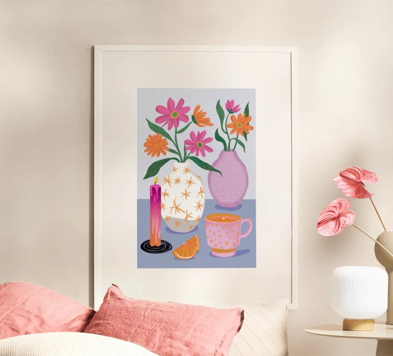 Teevase Morgen Poster von Aurora Muse