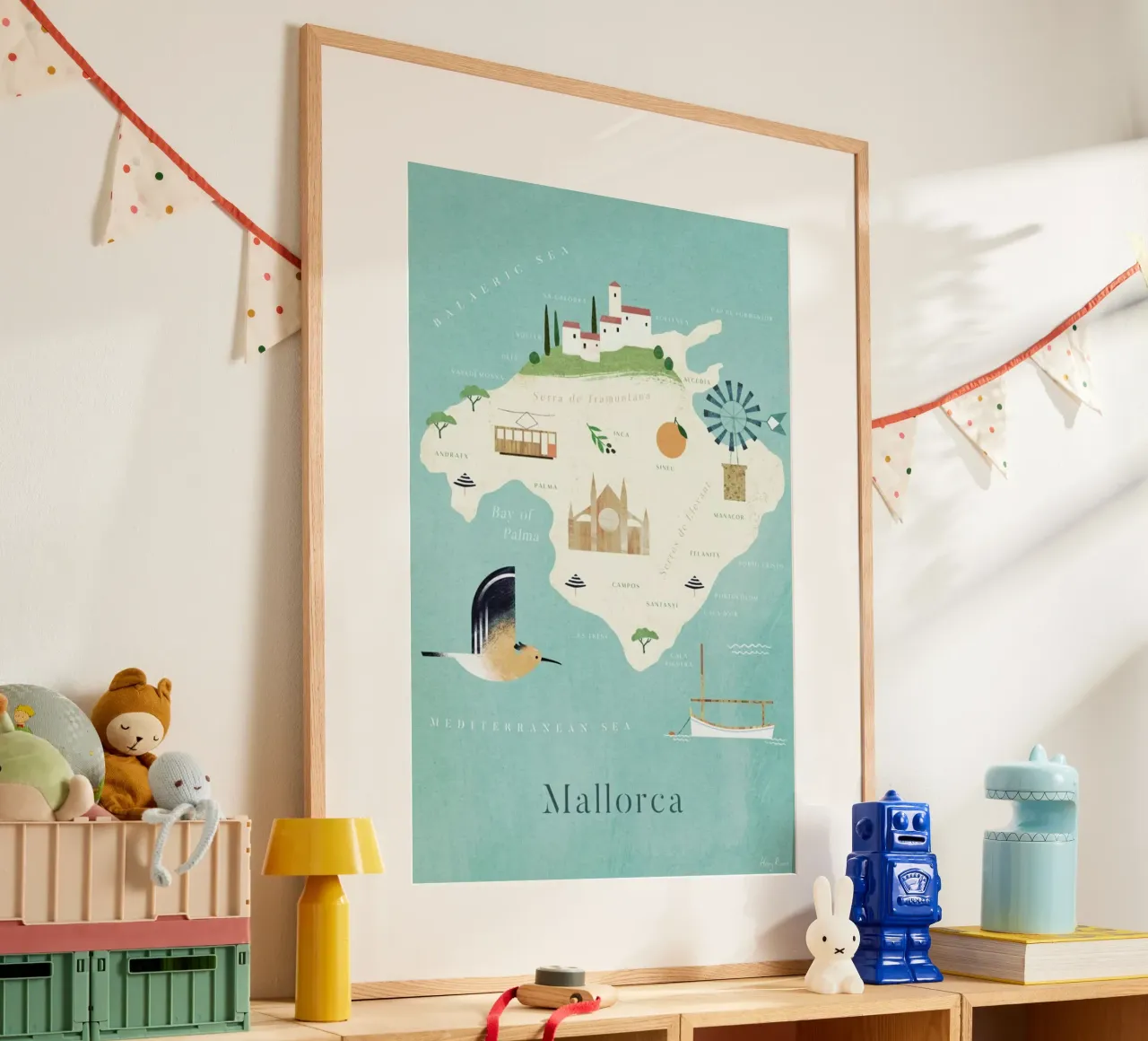 Map Of Mallorca carta hahnemühle da Henry Rivers