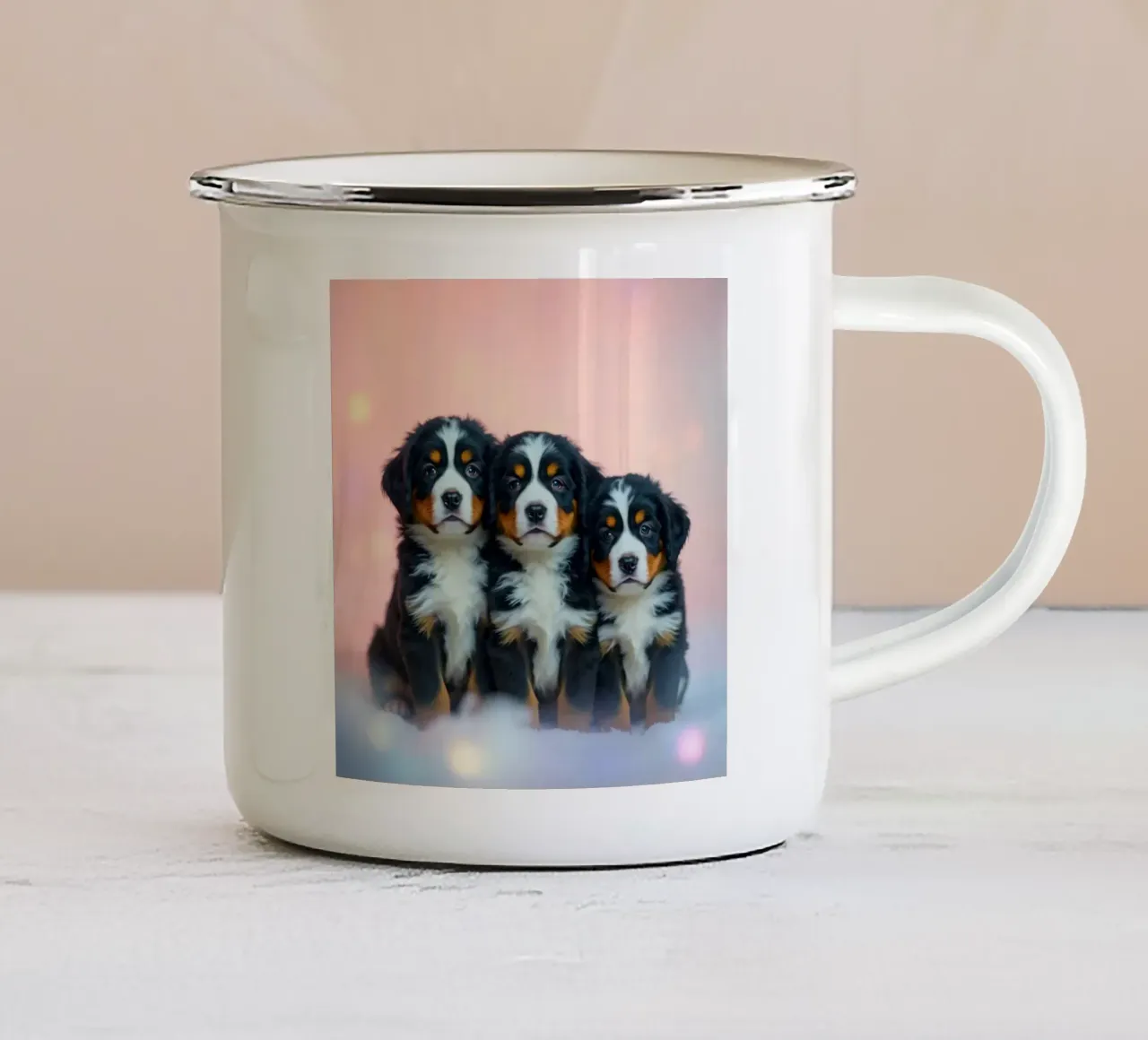 cuccioli carini #98 tazza in smalto da Yumis.Beargang.and.Me