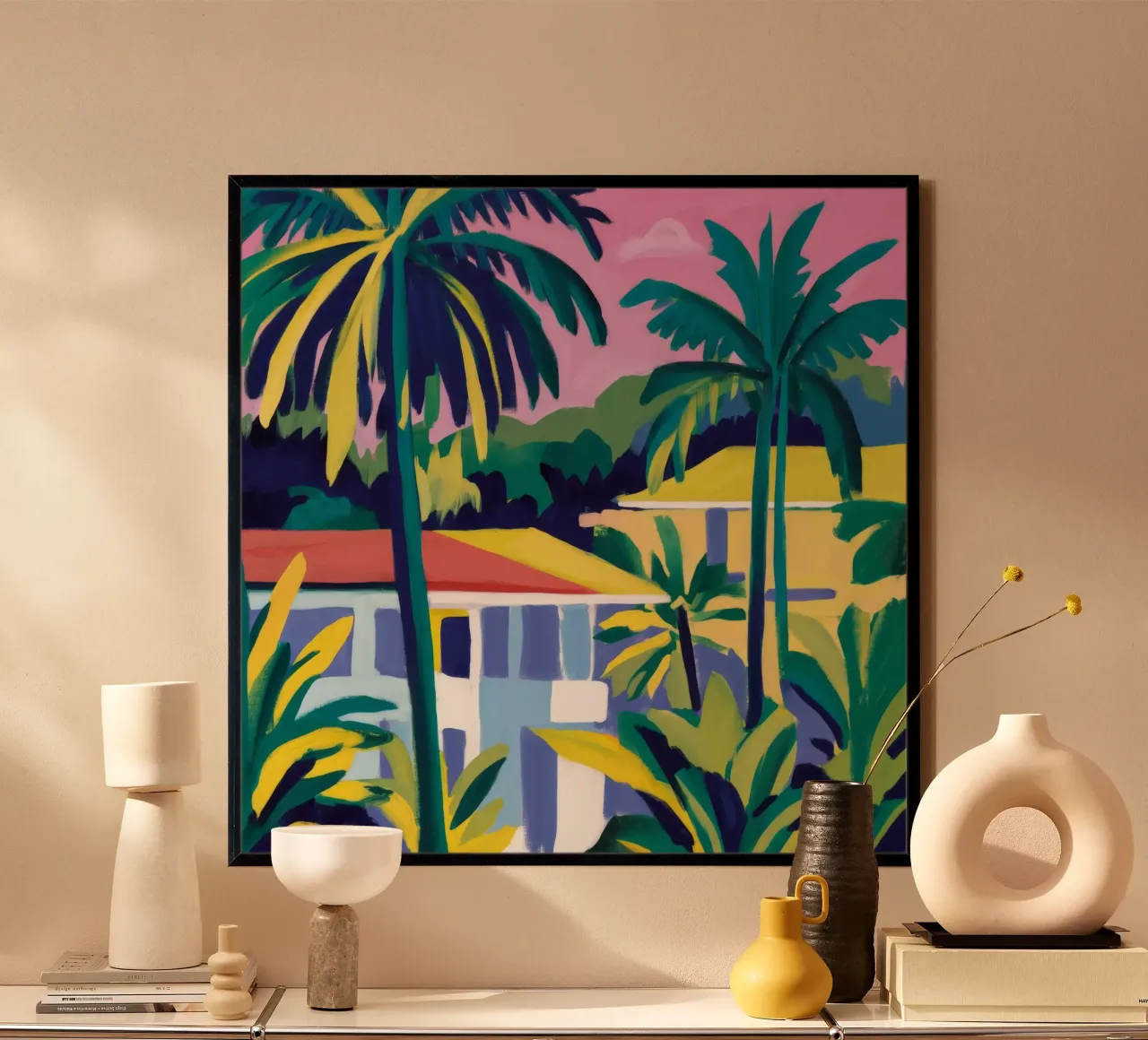 Villa Twilight Palm poster da Jasper Rune