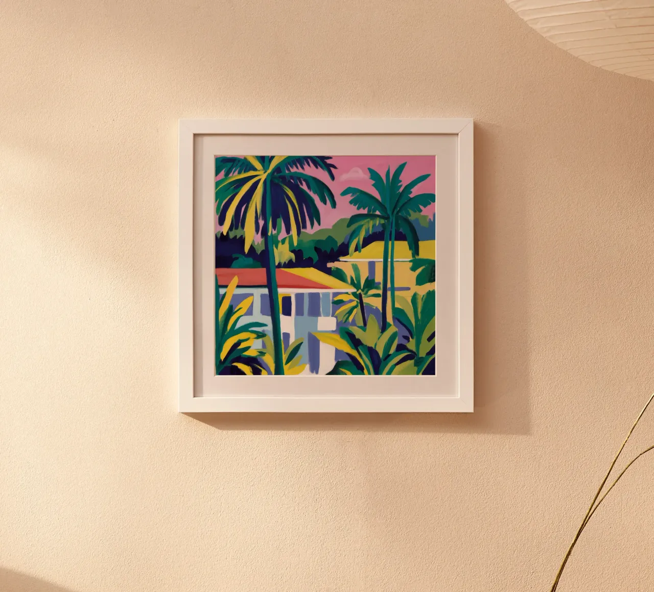 Villa Twilight Palm poster da Jasper Rune