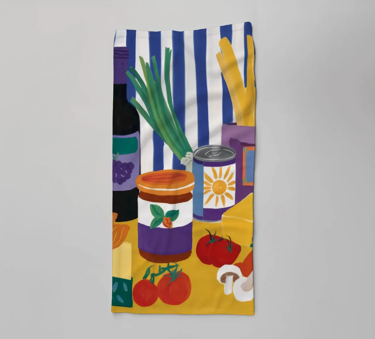 Kitchen Shelf Colors towel by Aurora Muse
