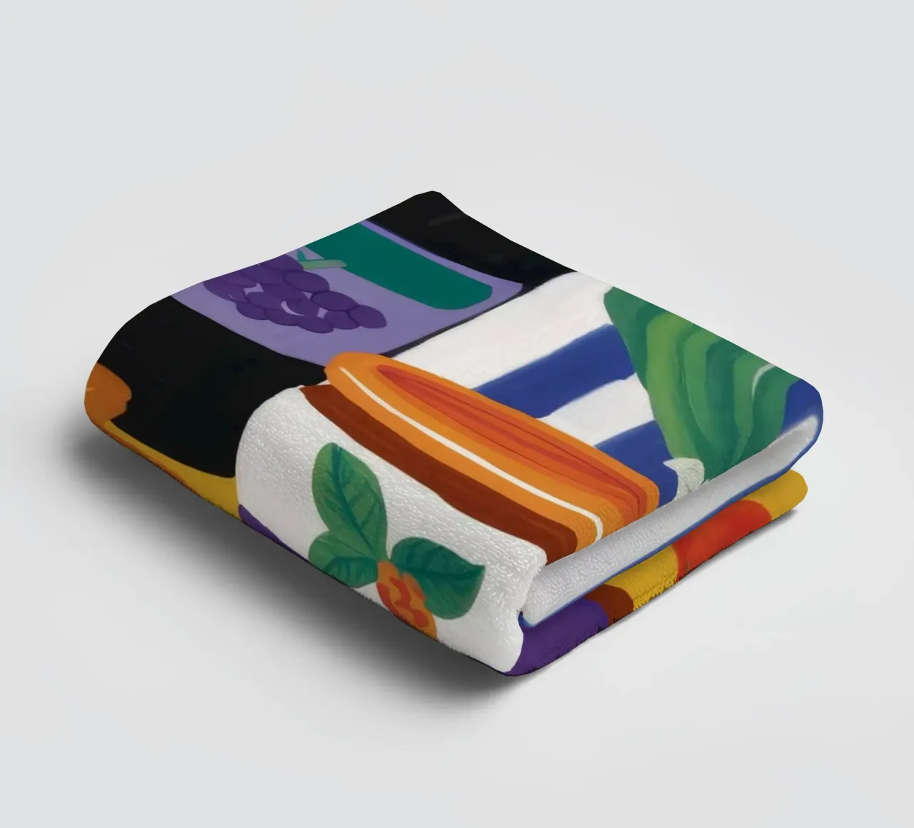 Kitchen Shelf Colors towel by Aurora Muse