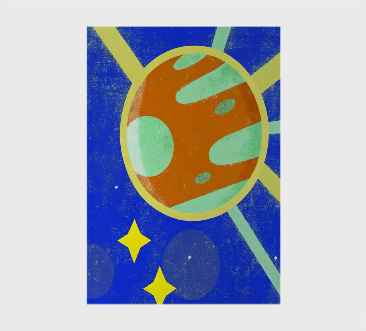 plane in the space notebook by ralliness