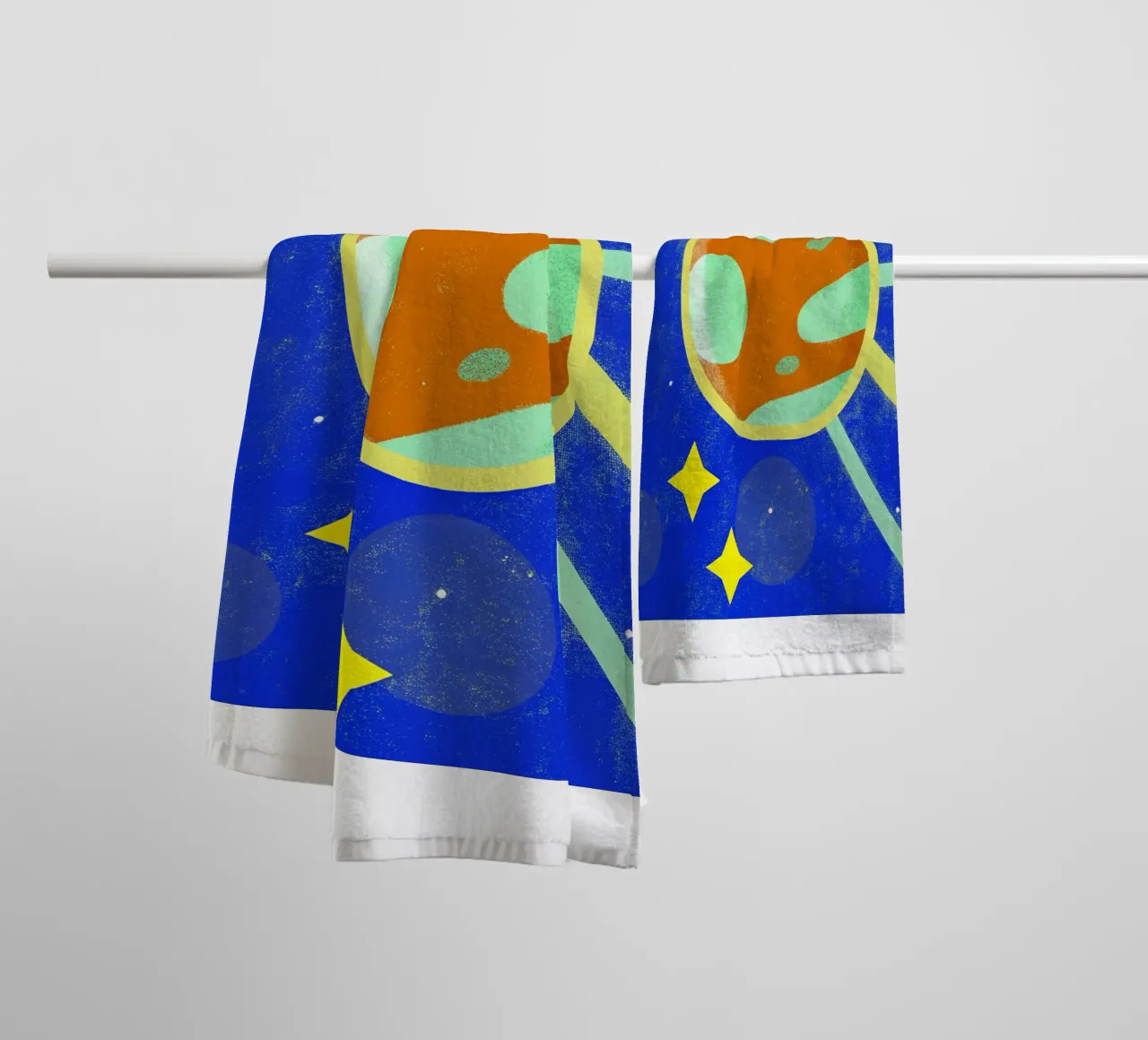 plane in the space towel by ralliness