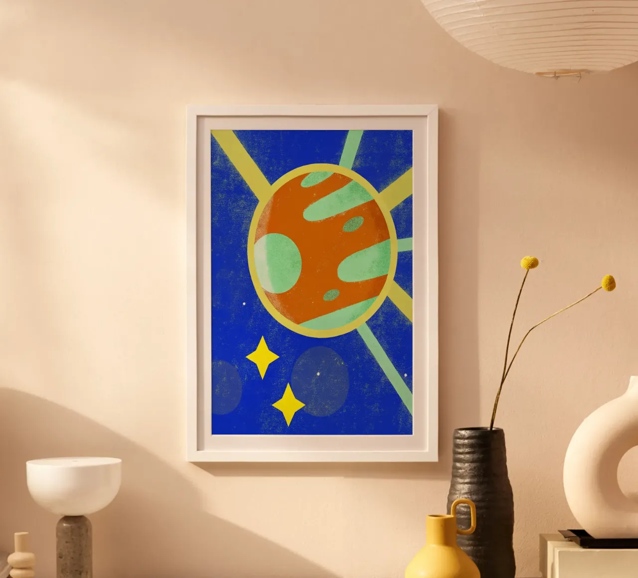 plane in the space poster by ralliness