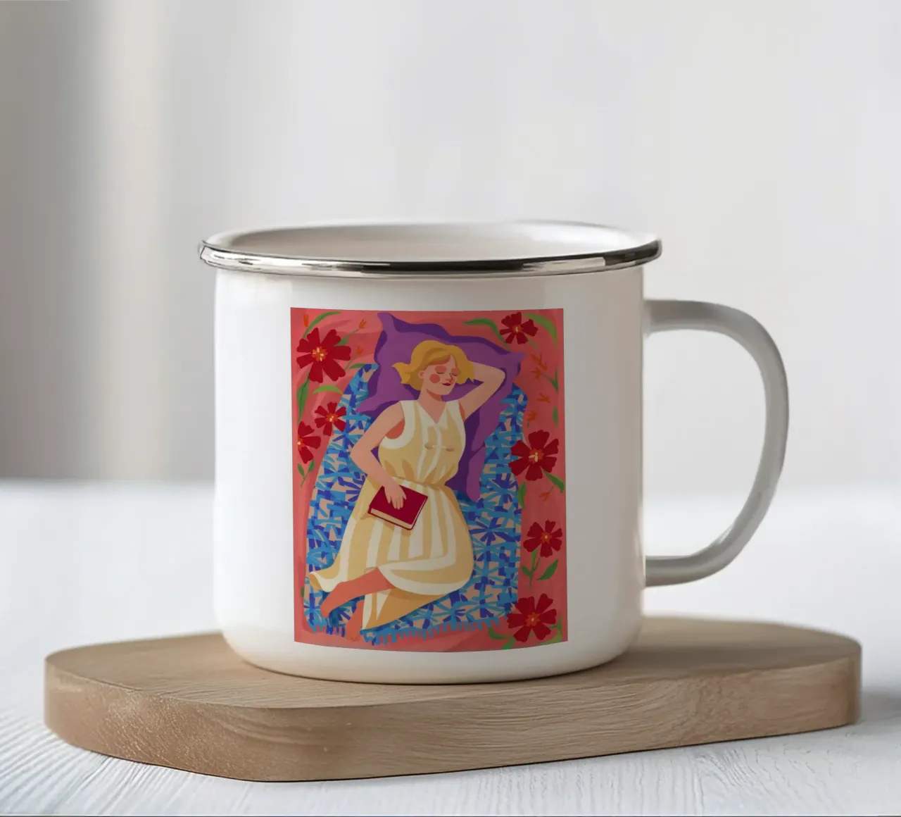 Prenota Nap Bliss tazza in smalto da Aurora Muse